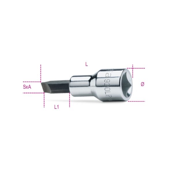 Nasadki z końcówką wkrętakową płaską 920LP 1X5,5