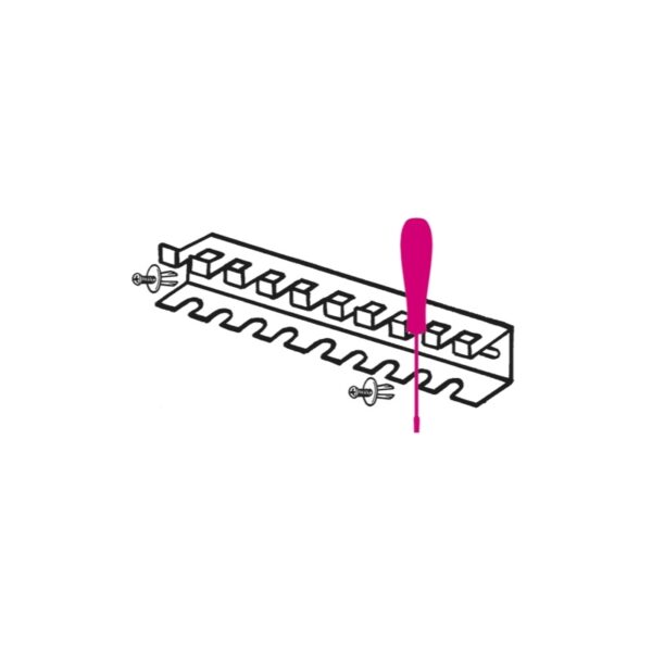 Supports for screwdrivers, made from sheet metal S1203/8