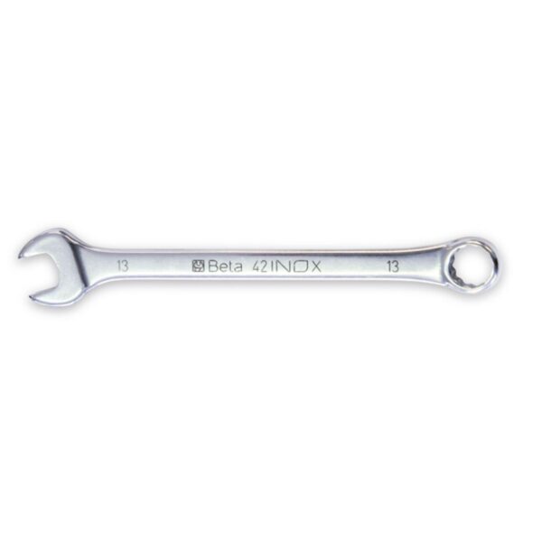 Klucze płasko-oczkowe, calowe, wykonane ze stali nierdzewnej BetaINOX - 42INOX-AS 1/4