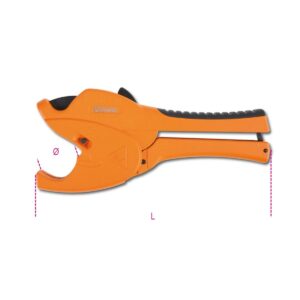 Nożyce z mechanizmem zapadkowym do rur z PCW, korpus ze stopu magnezu Beta - 342P