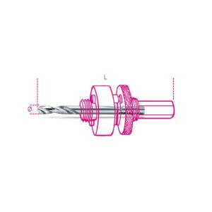 Wiertło prowadzące do uchwytu model 450AL/2 Beta - 450PA/2