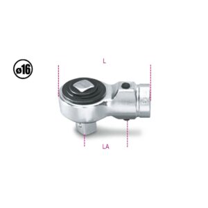 Głowica z przepychanym zabierakiem, z mechanizmem zapadkowym Beta - 614/50