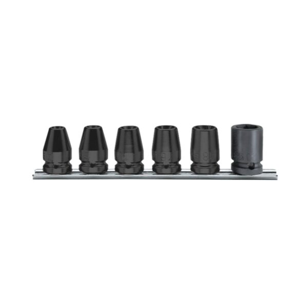 Zestaw 6-ciu nasadek udarowych, profil Torx® wewnętrzny (art. 720FTX) na szynie Beta - 720FTX/SB6