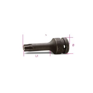 Nasadki udarowe z końcówką trzpieniową, profil Torx® Beta - 720TX 30