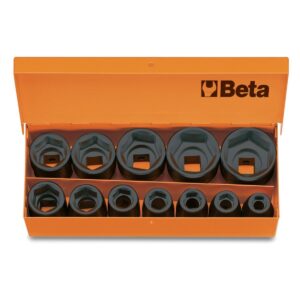 Komplet 12-tu nasadek udarowych w pudełku metalowym Beta - 720/C12