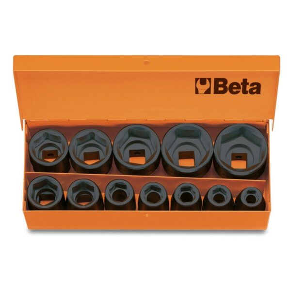Komplet 12-tu nasadek udarowych w pudełku metalowym Beta - 720/C12
