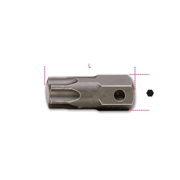 Końcówki wkrętakowe udarowe profil Torx® z zabierakiem 22 mm Beta - 727/ES22TX T80