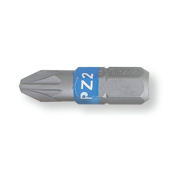 Końcówki wkrętakowe profil Pozidriv® - Supadriv®, z kolorowym oznaczeniem Beta - 860PZ 1
