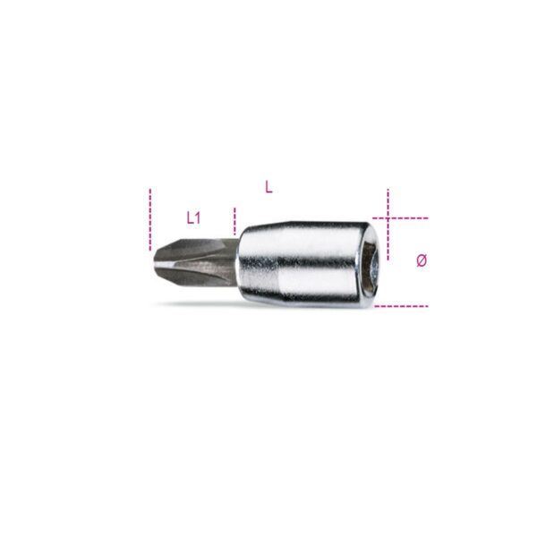 Nasadki z końcówką wkrętakową profil Phillips® Beta - 900PH 1