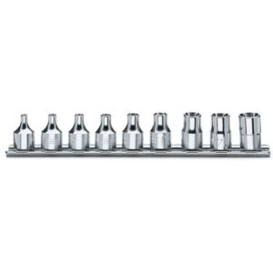 Zestaw 9-ciu nasadek, profil Torx® wewnętrzny (art. 910FTX) na szynie Beta - 910FTX/SB9