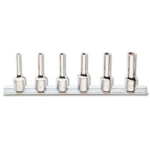 Zestaw 6-ciu nasadek, profil Torx® wewnętrzny, długich (art. 910FTX/L) na szynie Beta - 910FTX-L/SB6