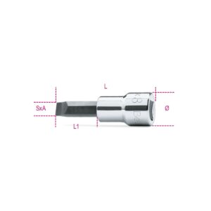 Nasadki z końcówką wkrętakową płaską Beta - 910LP 1X5,5