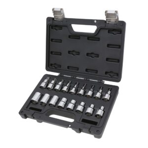 Komplet 17 nasadek profil Torx®, w pudełku z tworzywa sztucznego BetaWORKER - BW 923E-FTX/C17