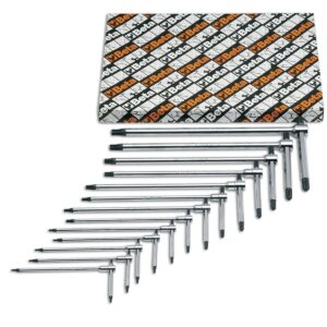 Komplet 13 kluczy trzpieniowych kątowych, profil Torx® Beta - 951TX/S13