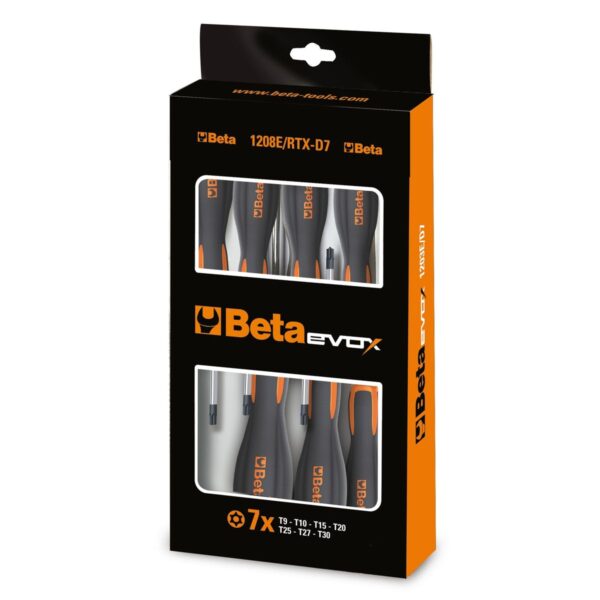 Komplet 7 wkrętaków Evox profil Tamper Resistant Torx® BetaEVOX - 1208E/RTX-D7