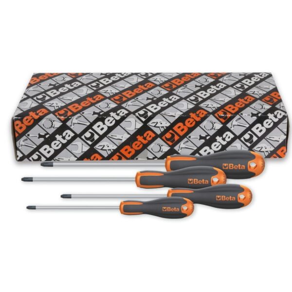 Komplet 4 wkrętaków Evox profil Pozidriv®-Supadriv® BetaEVOX - 1209E/PZ-S4