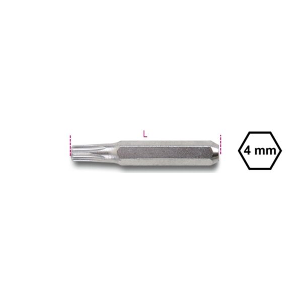 Końcówki wkrętakowe precyzyjne, profil Torx® 4 mm Beta - 1256TX 3