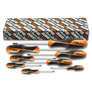 Komplet 8 wkrętaków profil Tamper Resistant Torx® (model 1268RTX) BetaGRIP - 1268RTX/S8