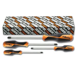 Komplet 4 wkrętaków krzyżowych profil Pozidriv®-Supadriv® (model 1269PZ) BetaGRIP - 1269PZ/S4