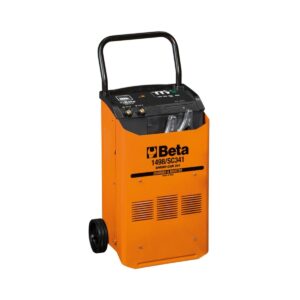 Ładowarka akumulatorów z funkcją rozruchu, 12/24V, na kółkach Beta - 1498/SC341