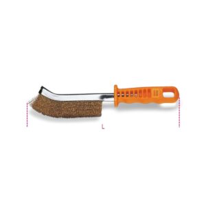 Szczotka do czyszczenia klocków hamulcowych, drut stalowy powlekany mosiądzem, Ø drutu: 0,3 mm Beta - 1737NX