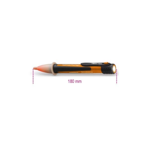 Wskaźnik napięcia AC, bezdotykowy, z mini-latarką LED Beta - 1760K
