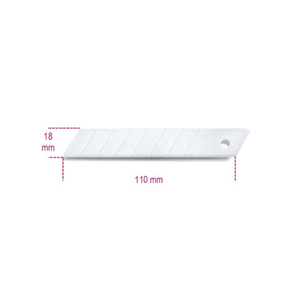 Ostrza 18 mm odłamywalne, do noży 1771, 1771BM, 1771HD cena za 10 sztuk Beta - 1771RL