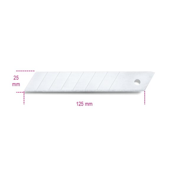 Ostrza 25 mm odłamywalne, do noża 1773A, cena za 10 sztuk Beta - 1773RL