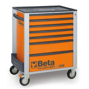 Wózek narzędziowy z 7 szufladami, z zestawem narzędzi, 235 elementów BetaWORKER - BW 2400S O7/I-S