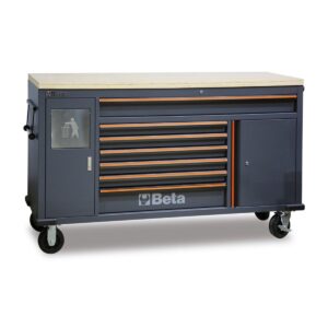 Wózek narzędziowy Work Station z 7 szufladami i wbudowanym koszem na śmieci BetaC45PRO - C45PRO 2.0 MWS/W