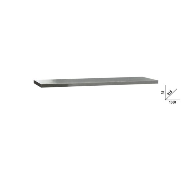 Blat roboczy (1360x615 mm) z płyty MDF pokrytej stalą nierdzewną BetaC45PRO - C45PRO 2.0 PXE/2-1,3MT