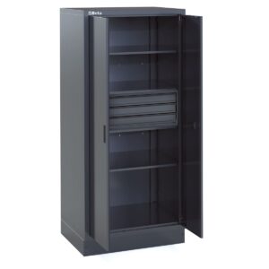 Szafa dwudrzwiowa z blachy z 3 szufladami, ze wspornikiem, system RSC50 2.0 BetaC45PRO - RSC50 2.0 A2/3C