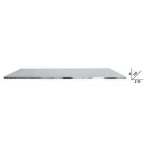 Blat roboczy (2100x750 mm) z płyty MDF pokrytej stalą nierdzewną, do modułowych stołów warsztatowych C58BC Beta - C58PLT-X 2,1