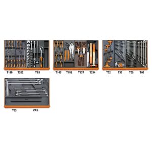 Zestaw 102 narzędzi we wkładach profilowanych Beta - 5904VA/T