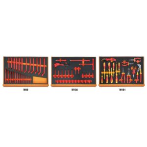 Zestaw 66 narzędzi do użytku w elektrotechnice, w miękkich wkładach profilowanych Beta - 5988 VHB-MQ