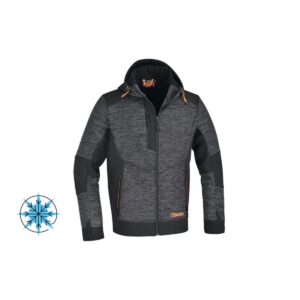 Bluza polarowa zapinana na zamek z wstawkami z materiału softshell, ciepła i wygodna w każdej sytuacji, o nowoczesnym wyglądzie. Beta - 7637G XS