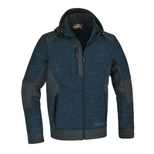Bluza polarowa z kapturem, z wstawkami z materiału softshell Beta - 7637B XS