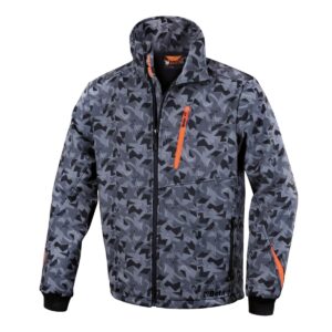 Kurtka softshell - szary kamuflaż Beta - 7658CM S