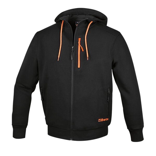 Bluza z kapturem zapinana na zamek Beta - 7665N XS
