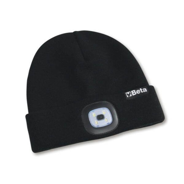 Czapka zimowa z ładowaną lampką LED Beta - 7980L