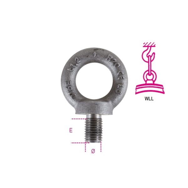 Śruby z uchem, metaliczne Robur - 8040EN-K M12