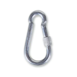 Haki karabinkowe z nakrętką zabezpieczającą ocynkowane Robur - 8074G 5X50