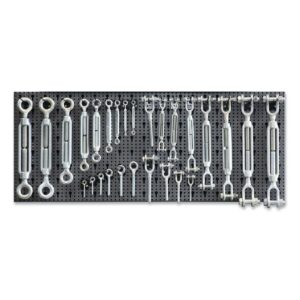 Zestaw 259 akcesoriów do lin stalowych, z elementami mocującymi, bez panelu SHOPinShop - 8600 R/12