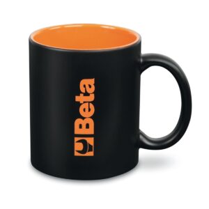 Kubek ceramiczny, czarny, z naniesionym laserowo logo BETA BETACollection - 9527T