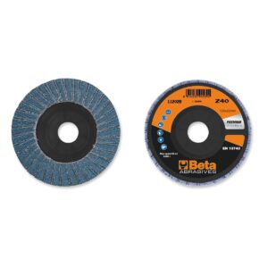 Ściernice listkowe, ziarno cyrkonowe na podłożu z płótna, podkład z tworzywa sztucznego, z podwójnymi listkami BetaABRASIVES - 11202B 40