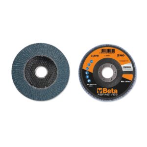 Ściernice listkowe, ziarno cyrkonowe na podłożu z płótna, podkład z włókna szklanego, z pojedynczymi listkami BetaABRASIVES - 11204B 40