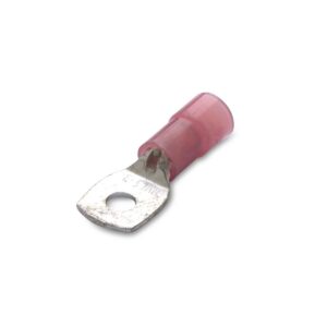 KOŃCÓWKA KABLOWA OCZKOWA, RUROWA, MIEDZIANA CYNOWANA, IZOLOWANA, 1.5/3, 1.5 MM2, ŚR3, NYLON, CZERWONA, Z OTWOREM INSPEKCYJNYM, OPAKOWANIE 100 SZTUK MODEL BM001071