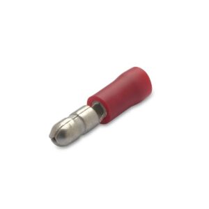 WTYK IZOLOWANY Z ANTYWIBRACYJNĄ TULEJKĄ MIEDZIANĄ, 1.5/4, PVC, ZAKRES 0.25-1.5 MM2, CZERWONY, OPAKOWANIE 100 SZTUK MODEL BM00130