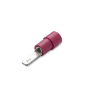KOŃCÓWKA IGIEŁKOWE PŁASKIE IZOLOWANE, 1.5/14,5, PVC, ZAKRES 0.25-1.5 MM2, CZERWONA, OPAKOWANIE 100 SZTUK MODEL BM00153