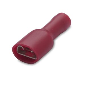 NASUWKA CAŁKOWICIE IZOLOWANA Z ANTYWIBRACYJNĄ TULEJKĄ MIEDZIANĄ, 1.5-6.3/0.8, PVC, ZAKRES 0.25-1.5 MM2, CZERWONA, OPAKOWANIE 100 SZTUK MODEL BM00191